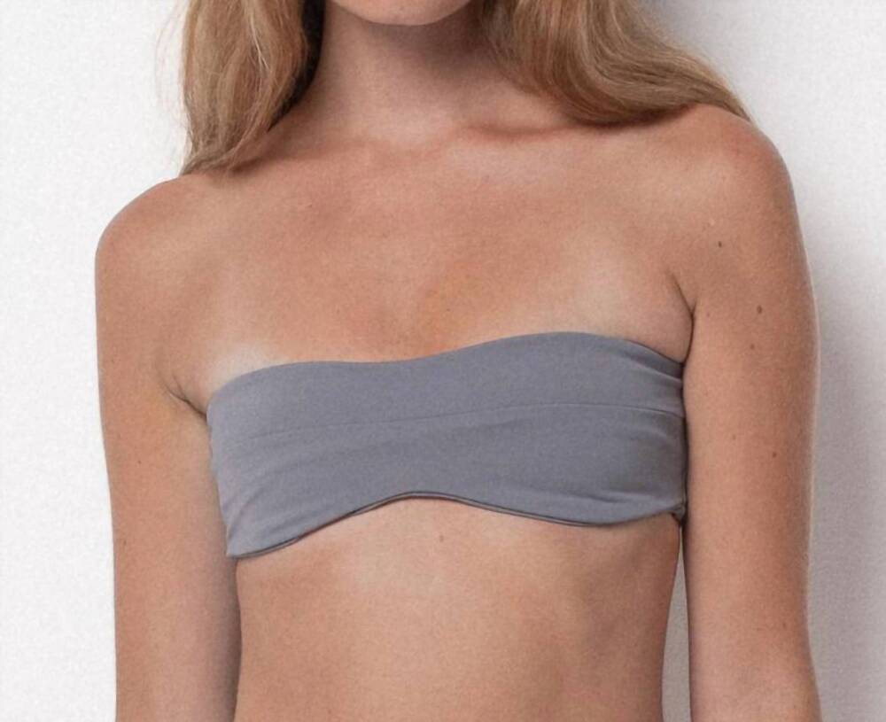 NEW BELLE ANNA women's lora top in stone grey